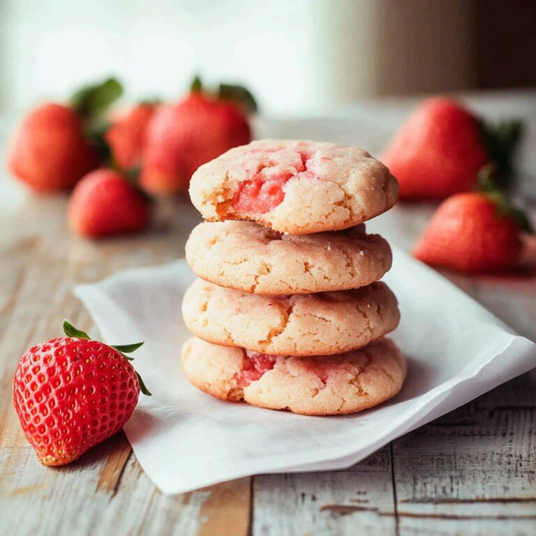 Heavenly Strawberry Gooey Butter Cookies Recipe