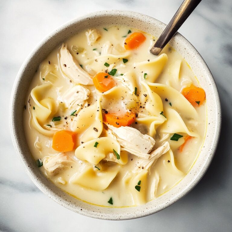 Easy Creamy Chicken Noodle Soup Recipe