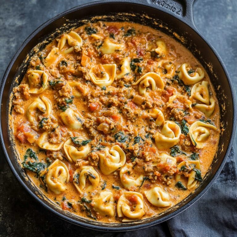 Creamy Spinach Tomato Tortellini Recipe