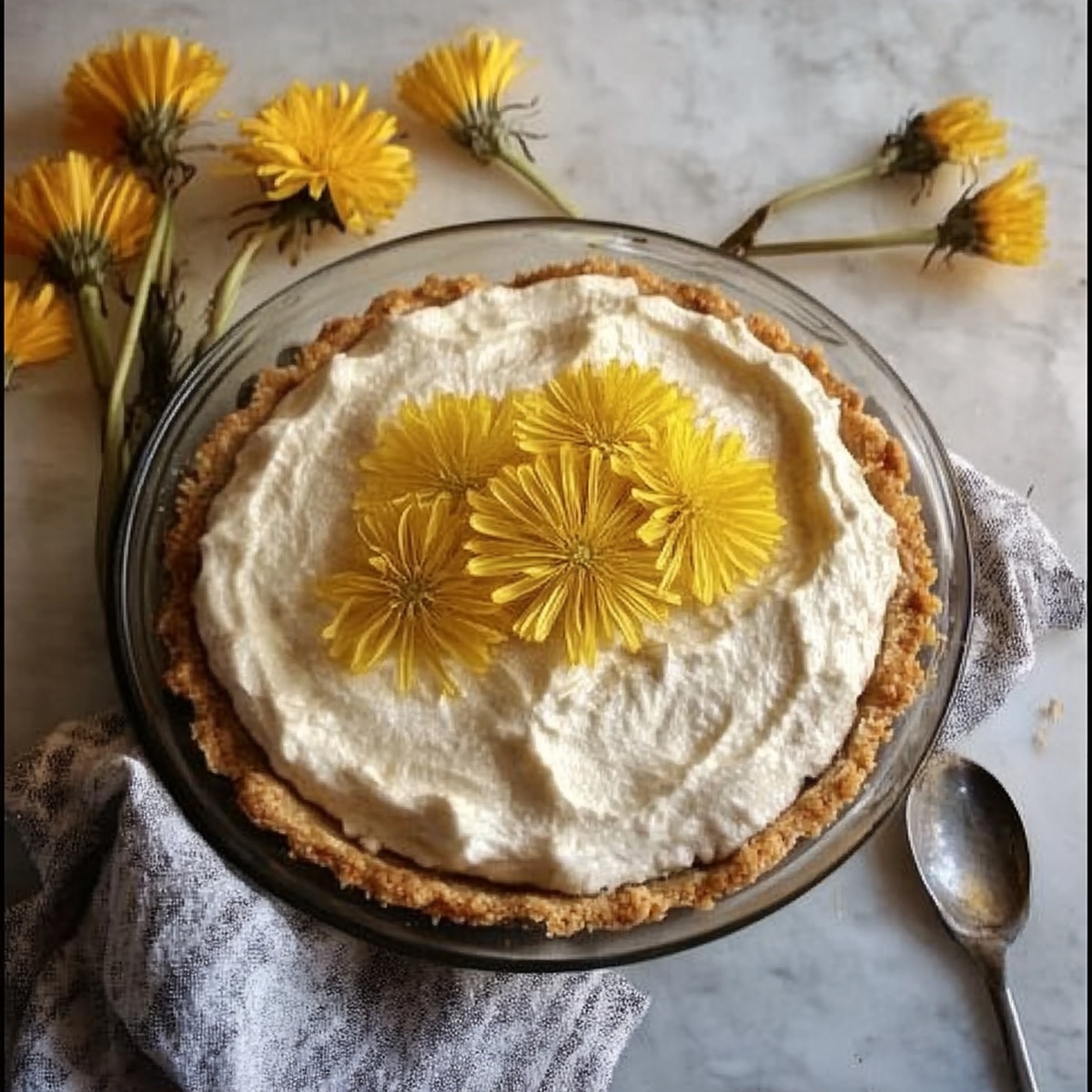 Dandelion Cream Pie Recipe