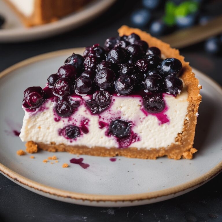 No Bake Blueberry Cheesecake Recipe