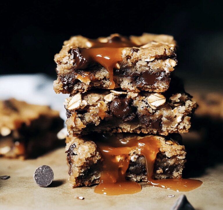 Salted Caramel Chocolate Chip Cookie Bars Recipe