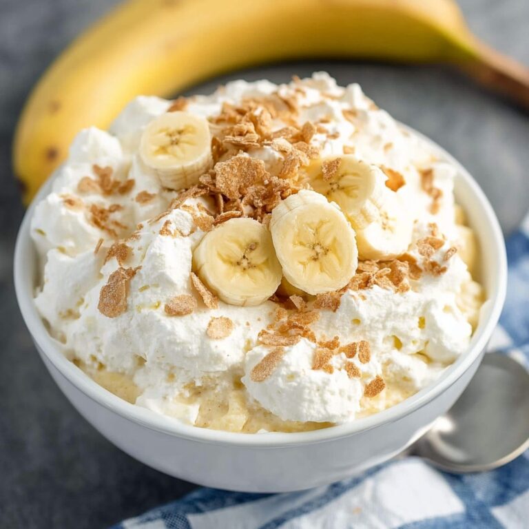 Easy Banana Pudding Fluff Salad Recipe