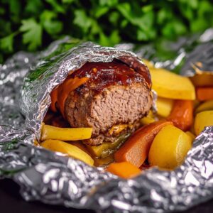 Burger Dinner Foil Packets Recipe