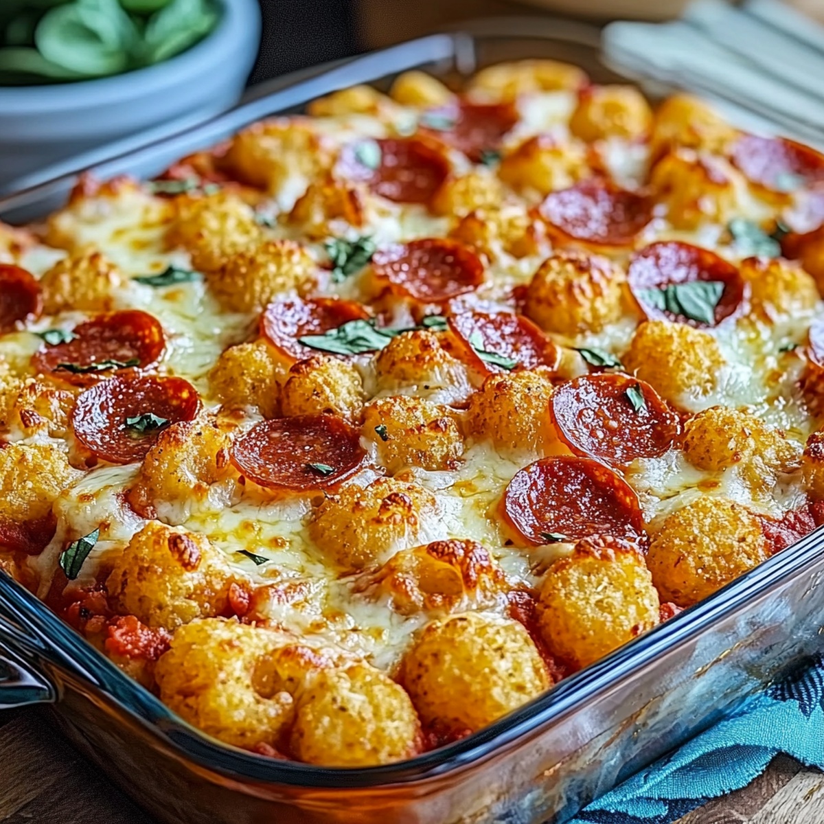 Tater Tot Pizza Casserole Recipe