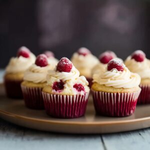 White Chocolate Raspberry Cupcakes Recipe