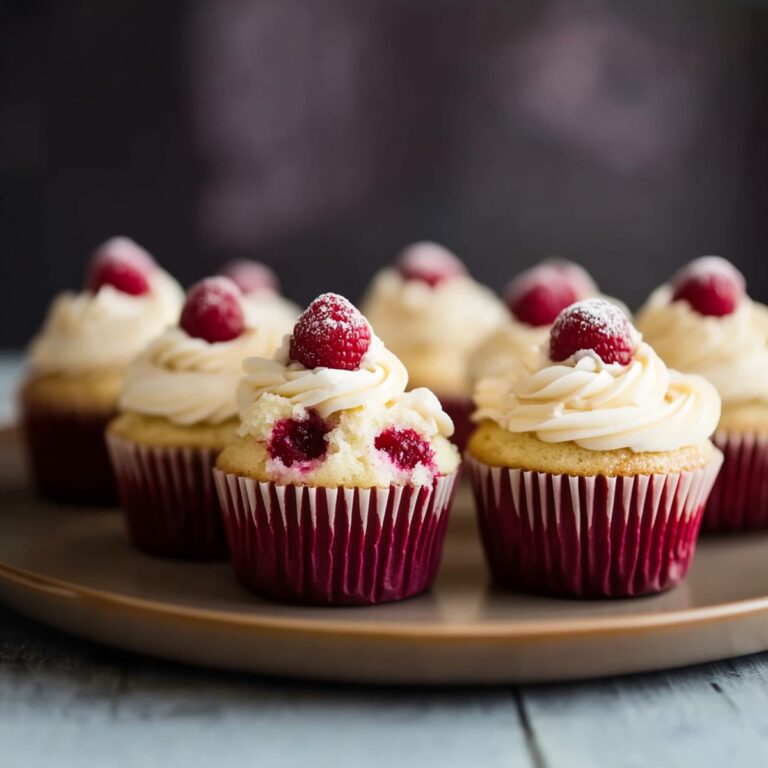 White Chocolate Raspberry Cupcakes Recipe