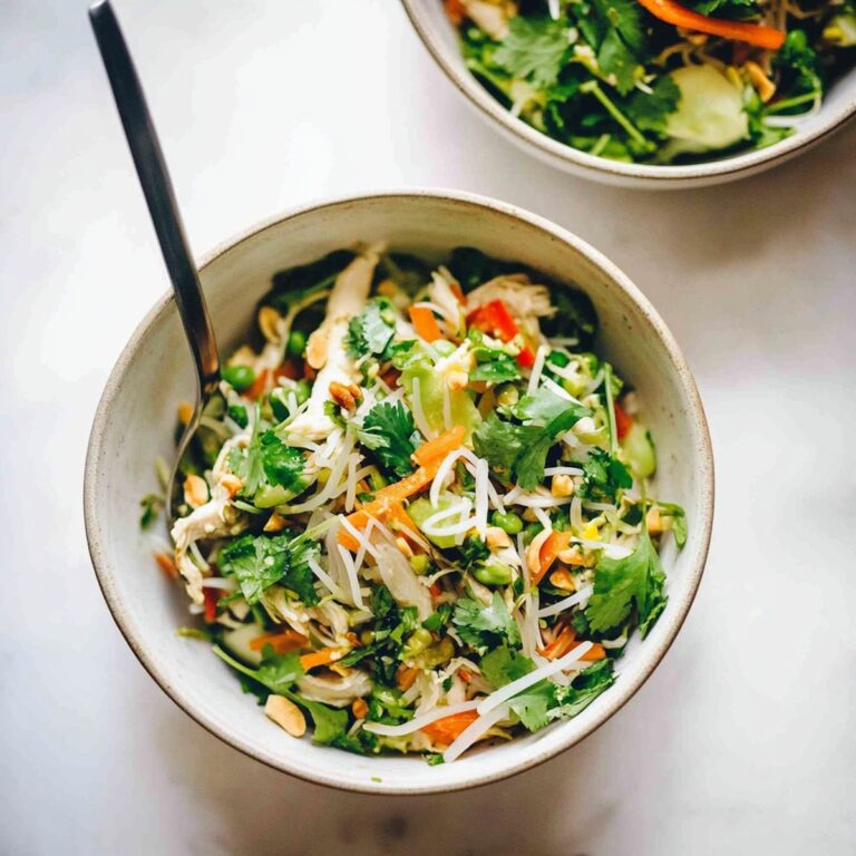 Vietnamese-Inspired Chicken Salad with Rice Noodles Recipe