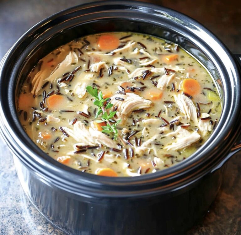 Slow Cooker Chicken Wild Rice Soup Recipe