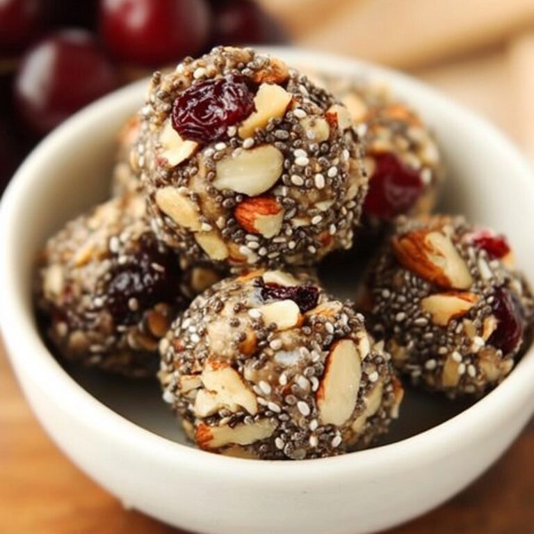 No Bake Cherry Pecan Chia Energy Bites Recipe