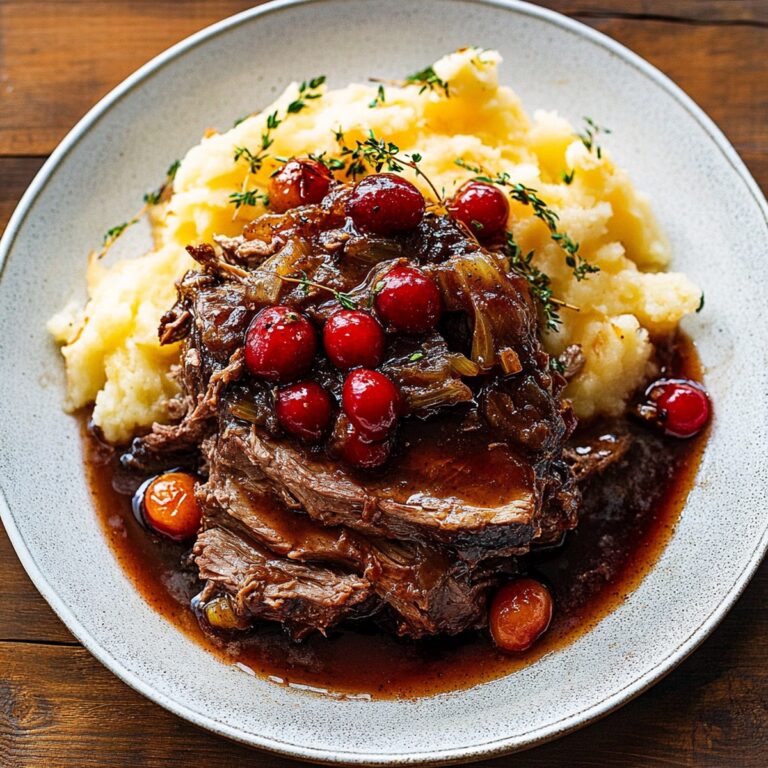 Cranberry Balsamic Roast Beef Recipe