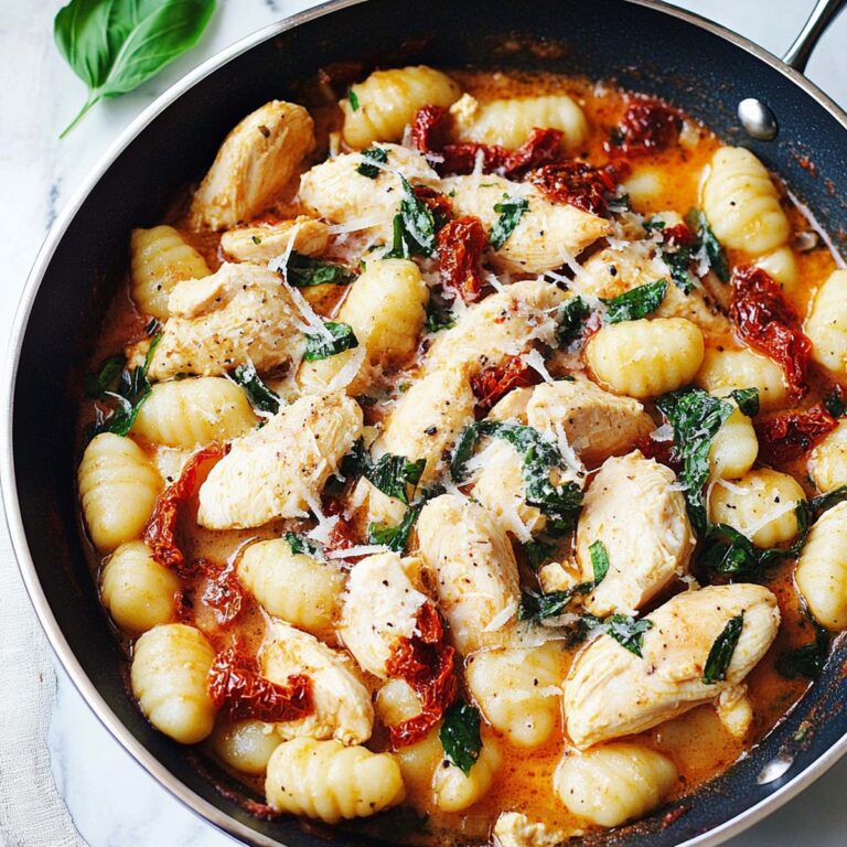 One Skillet Sun-Dried Tomato Chicken And Gnocchi Recipe