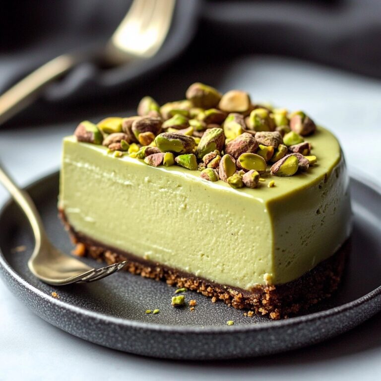 Pistachio Cheesecake With Pistachio Topping Recipe
