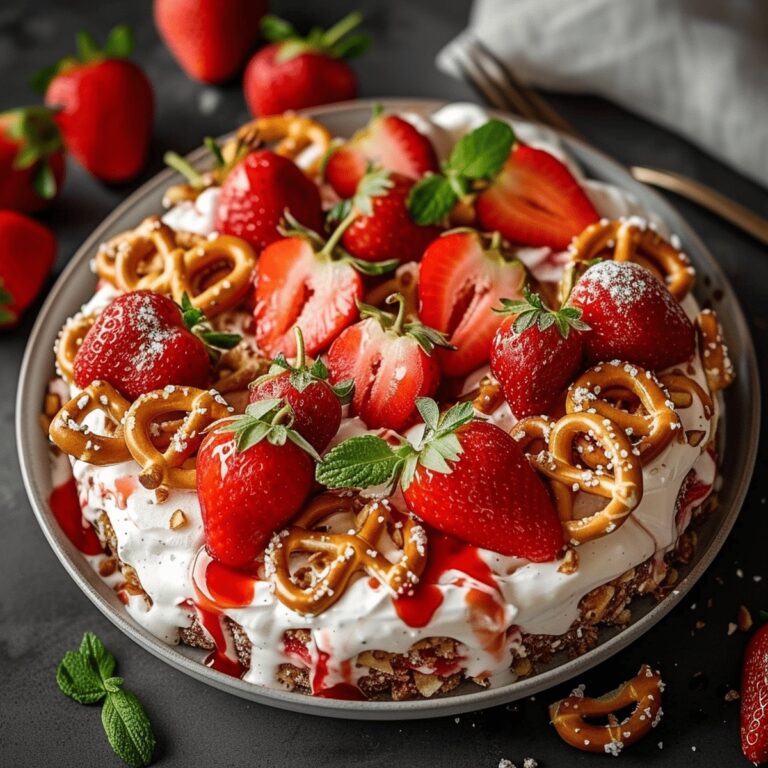 Dreamy Strawberry Pretzel Salad Recipe