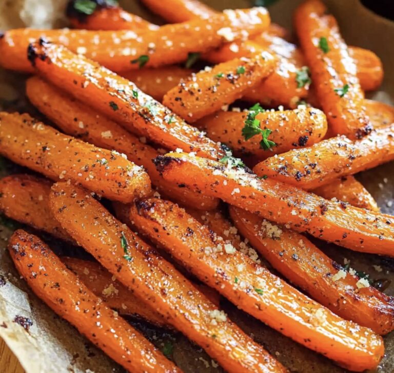 Parmesan Garlic Roasted Carrots Recipe