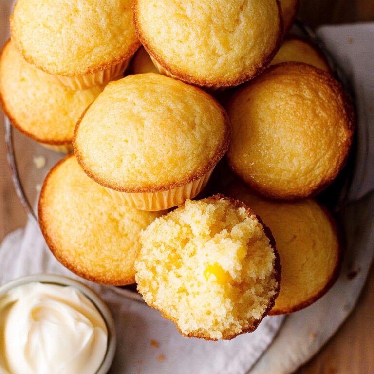 Fluffy Sour Cream Cornbread Muffins Recipe