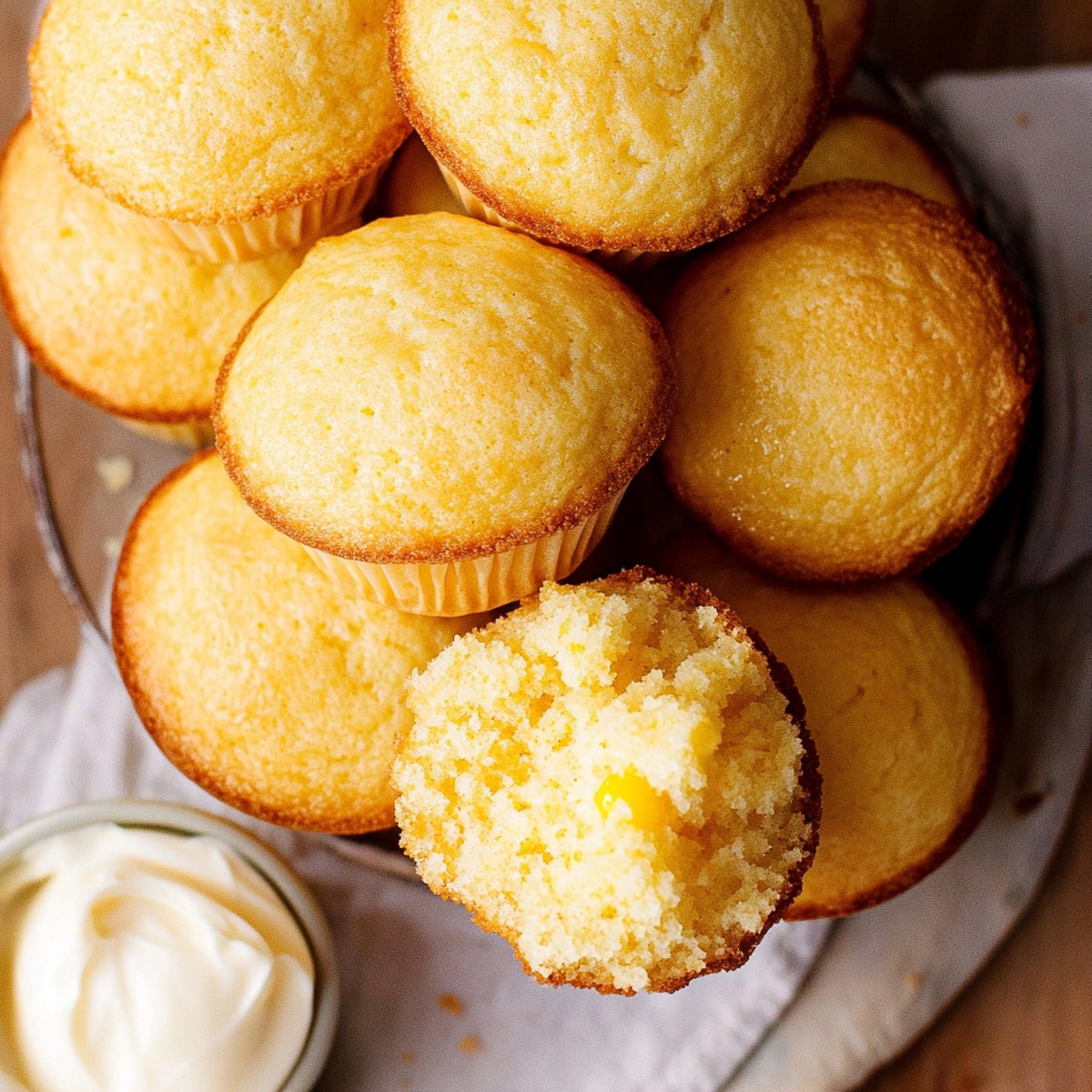 Fluffy Sour Cream Cornbread Muffins Recipe