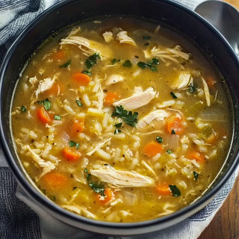 Homemade Chicken And Rice Soup Recipe