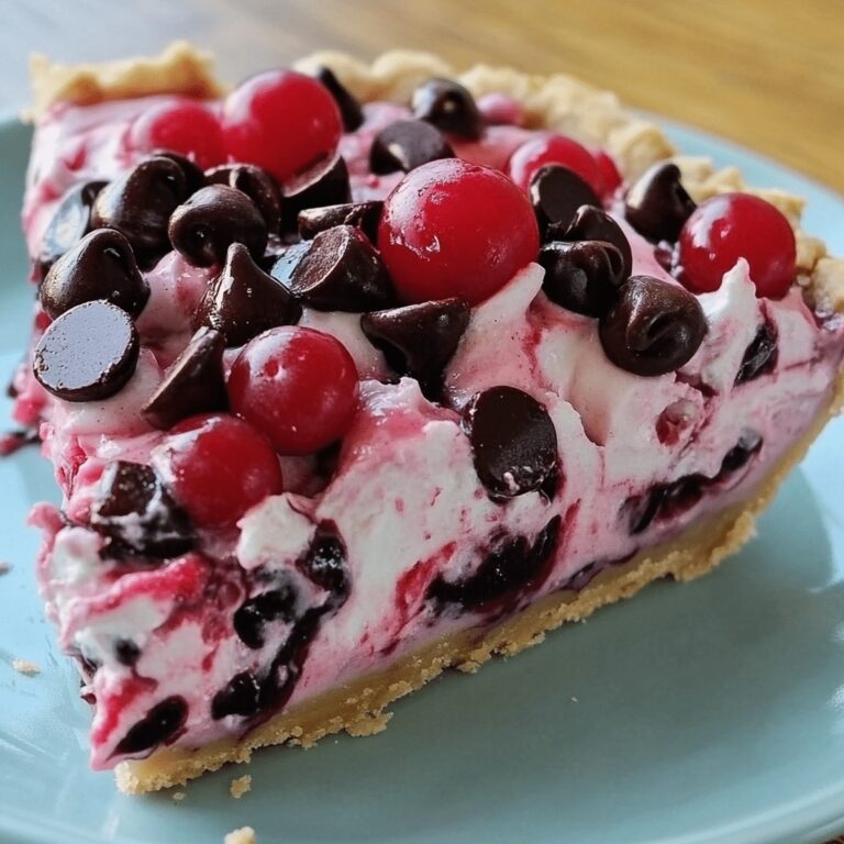 No-Bake Easy Cherry Chocolate Chip Pie Recipe