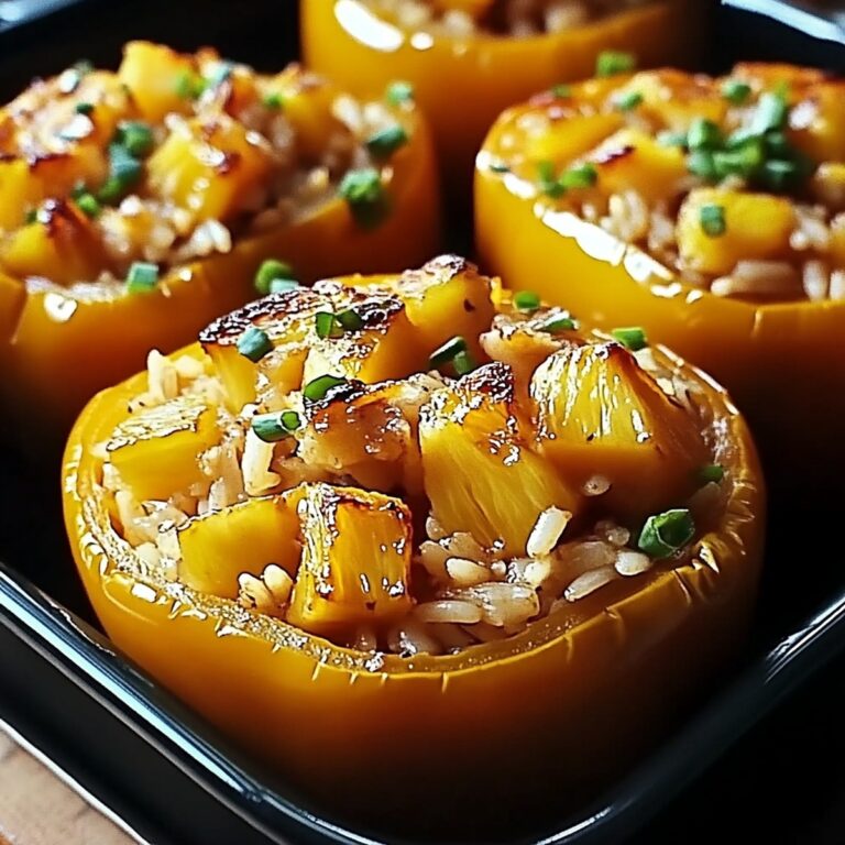 Succulent Teriyaki Pineapple Chicken & Rice Stuffed Peppers Recipe