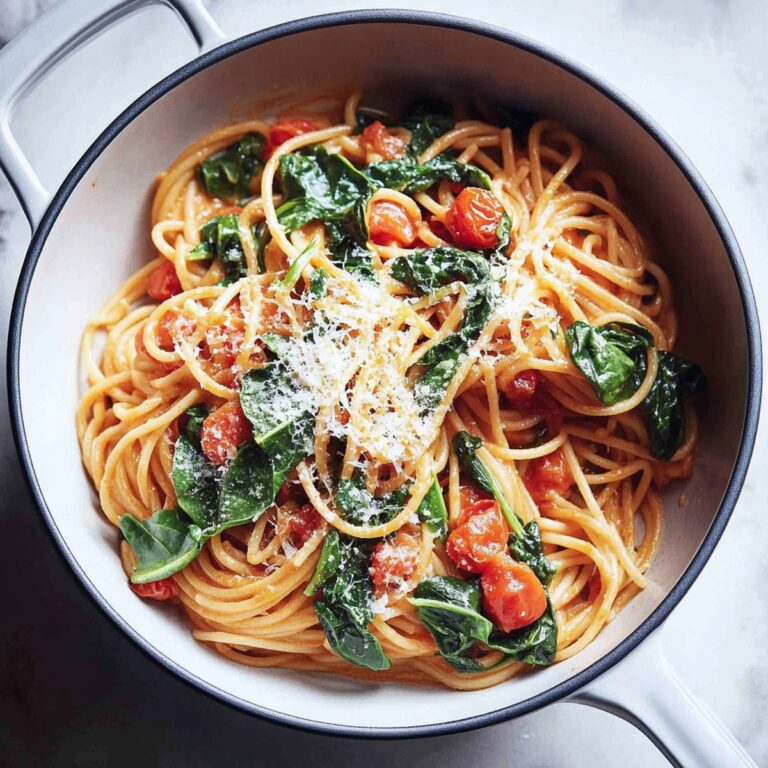 Tomato Spinach One Pot Pasta Recipe