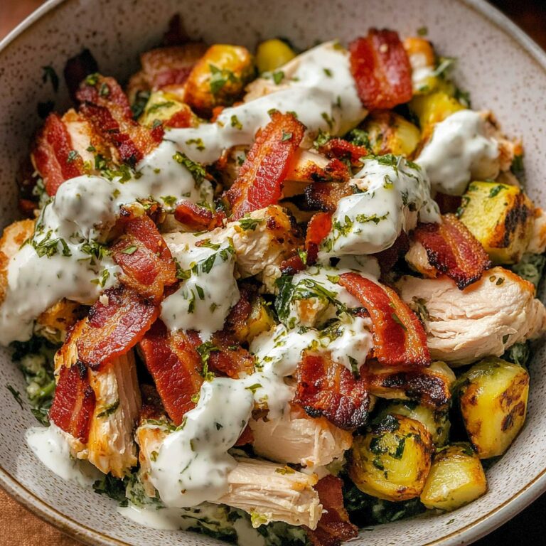 Chicken Bacon Ranch Keto Bowls Recipe
