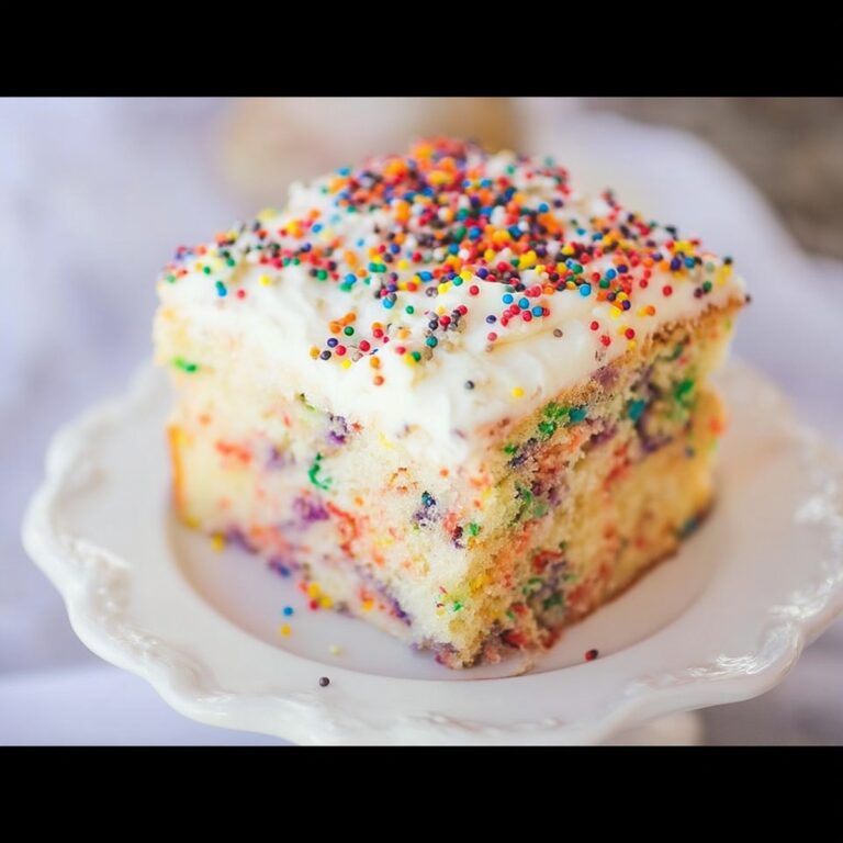 Colorful Homemade Funfetti Cake Recipe