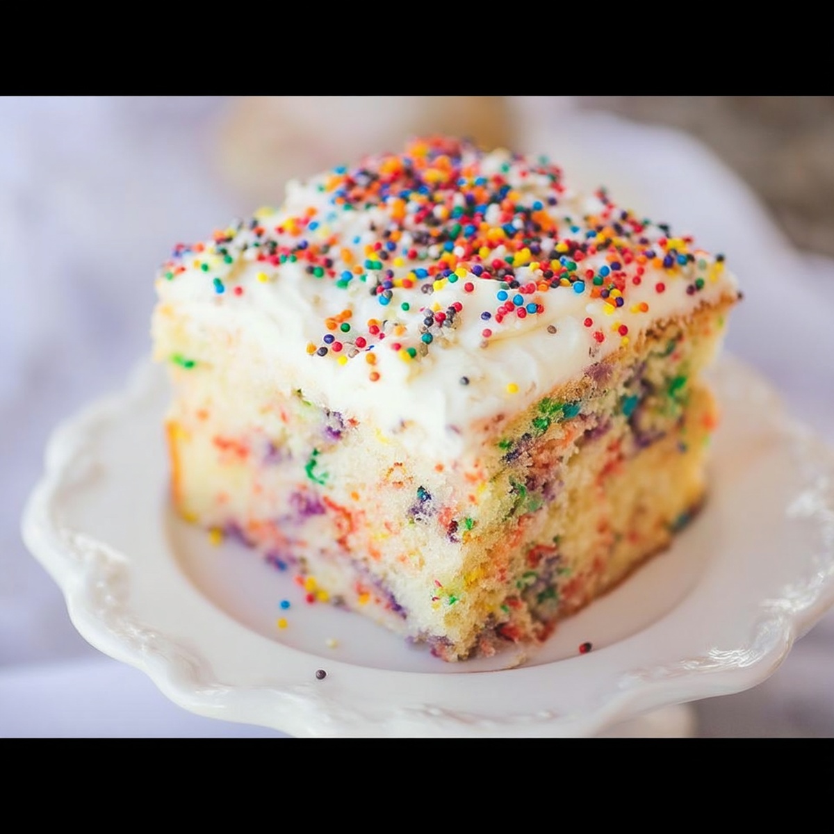 Colorful Homemade Funfetti Cake Recipe