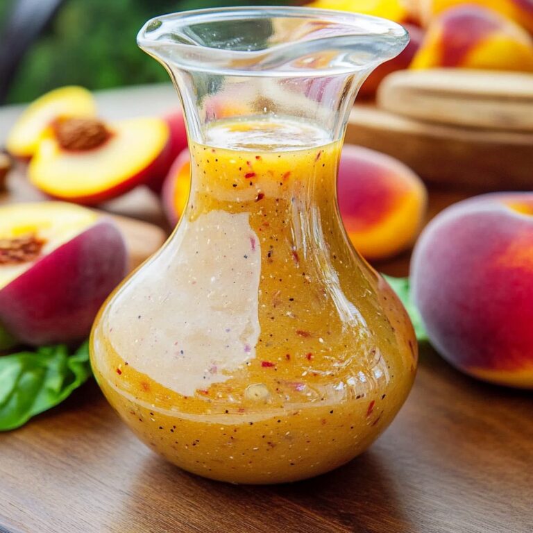 Peach Honey Dijon Balsamic Vinaigrette Recipe