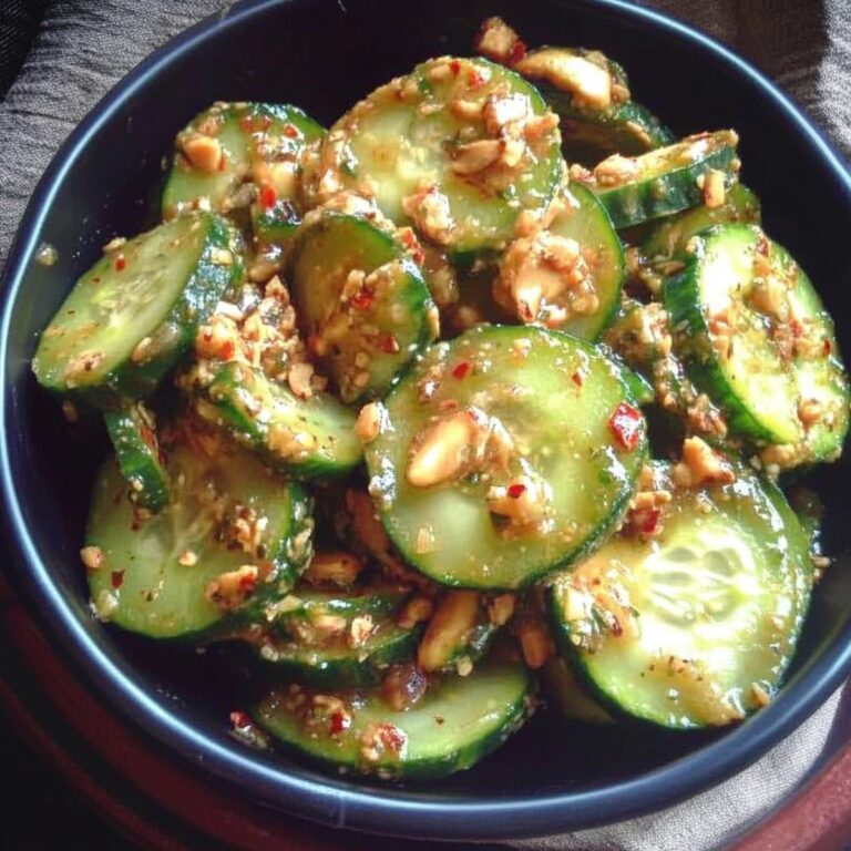 Cucumbers in Spicy Peanut Sauce Recipe
