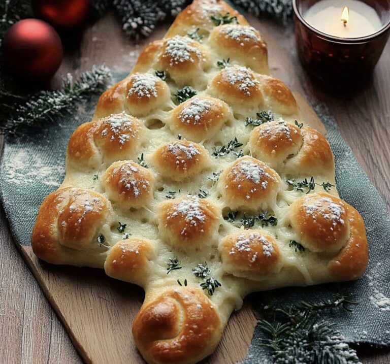Cheesy Christmas Tree Bread Recipe