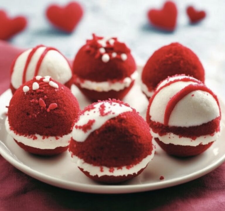Valentines Day Red Velvet Cake Balls Recipe