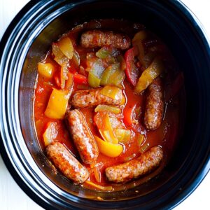Hearty Crock Pot Sausage and Peppers Recipe