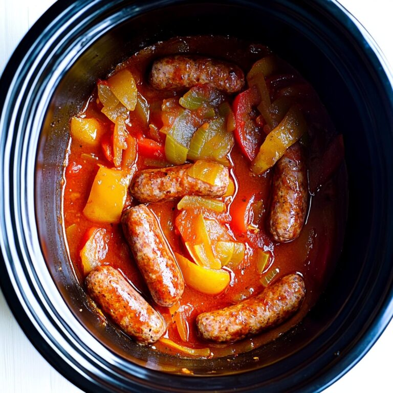 Hearty Crock Pot Sausage and Peppers Recipe