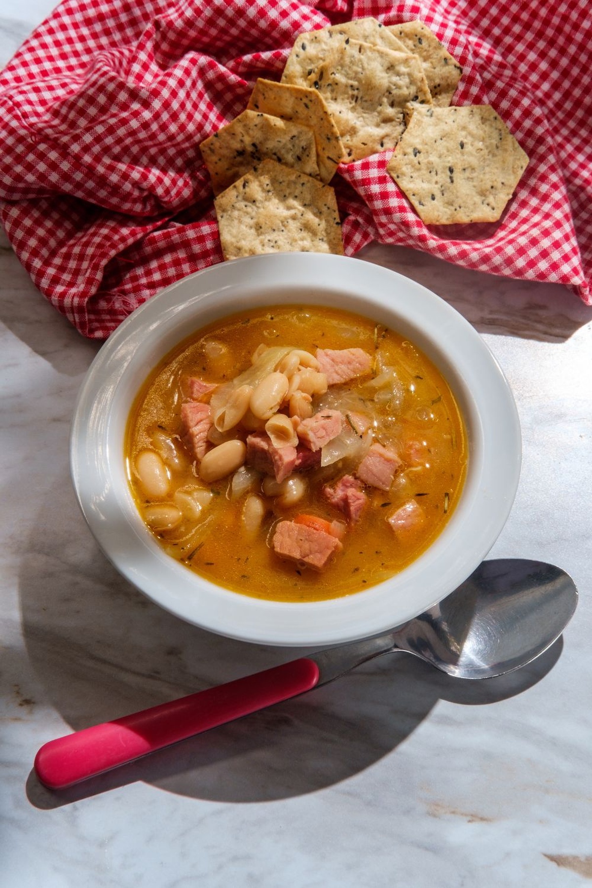 Hearty Alton Brown Ham And Bean Soup Recipe
