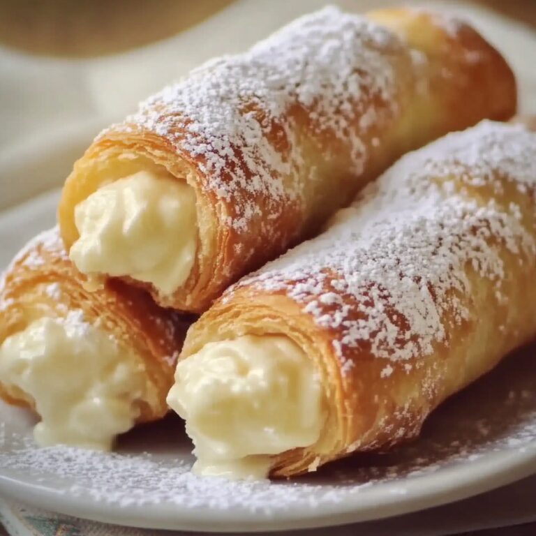 Italian Cream Stuffed Cannoncini Recipe