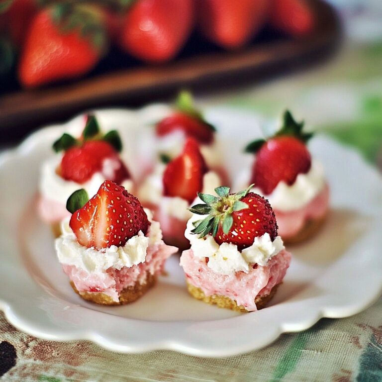Strawberry Cheesecake Strawberry Bites Recipe