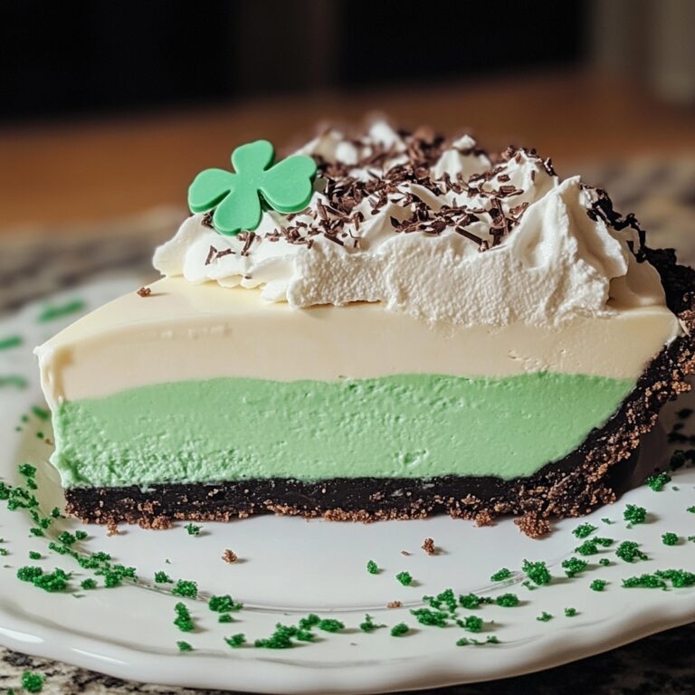 Shamrock Mint Milkshake Pie Recipe