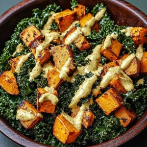 Vibrant Sweet Potato Kale Salad Recipe
