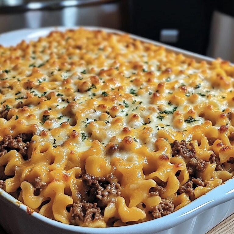 Beefy Cheesy Pasta Bake Recipe