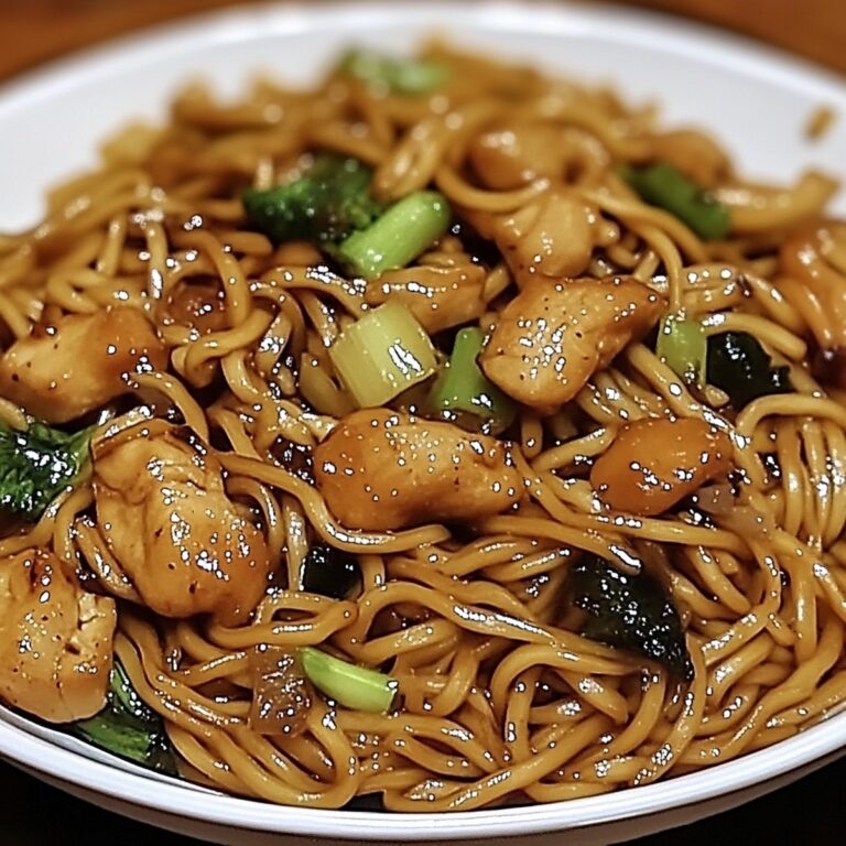 Garlic Chicken Lo Mein Recipe