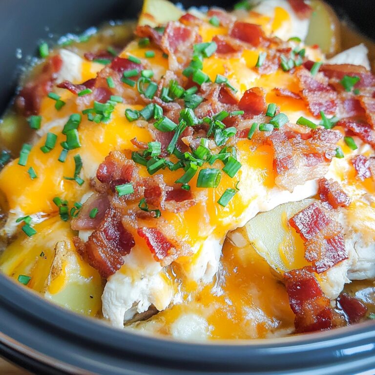 Cheddar Bacon Ranch Slow Cooker Chicken and Potatoes Recipe