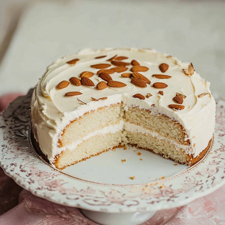 Almond Cream Cake Recipe