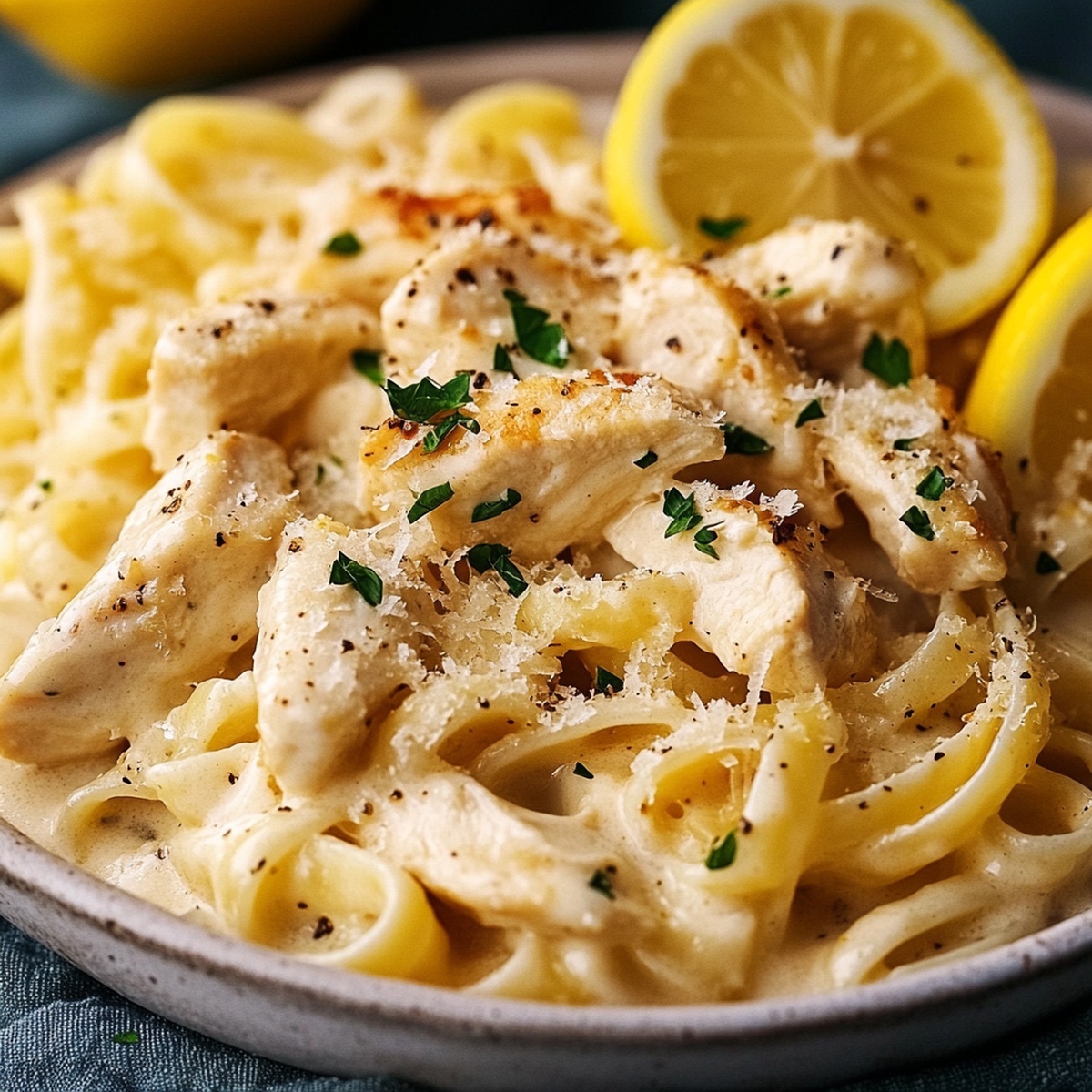 Zesty Lemon Garlic Chicken Pasta Recipe