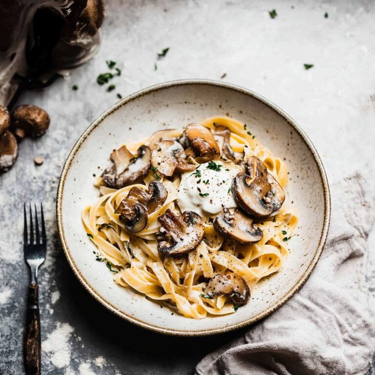 Mushroom Tagliatelle Pasta Recipe