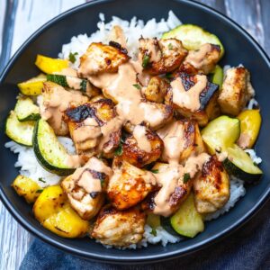 Air Fryer Hibachi Chicken & Vegetables Recipe