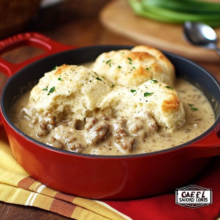 Drop Biscuits and Sausage Gravy Recipe