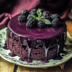 Blackberry Velvet Gothic Cake Recipe