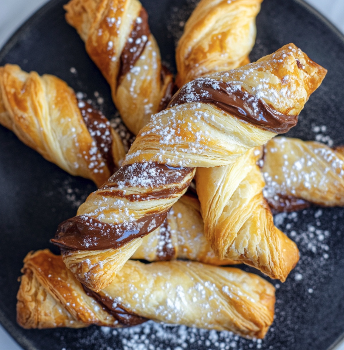 Flaky Puff Pastry Nutella Twists Recipe