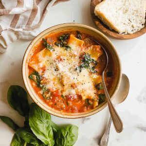 Easy Creamy Lasagna Soup Recipe